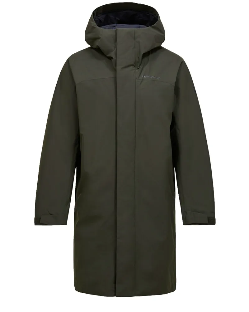 Peak Performance Treeline HIPE® Parka mit verstellbarer Kapuze in Oliv