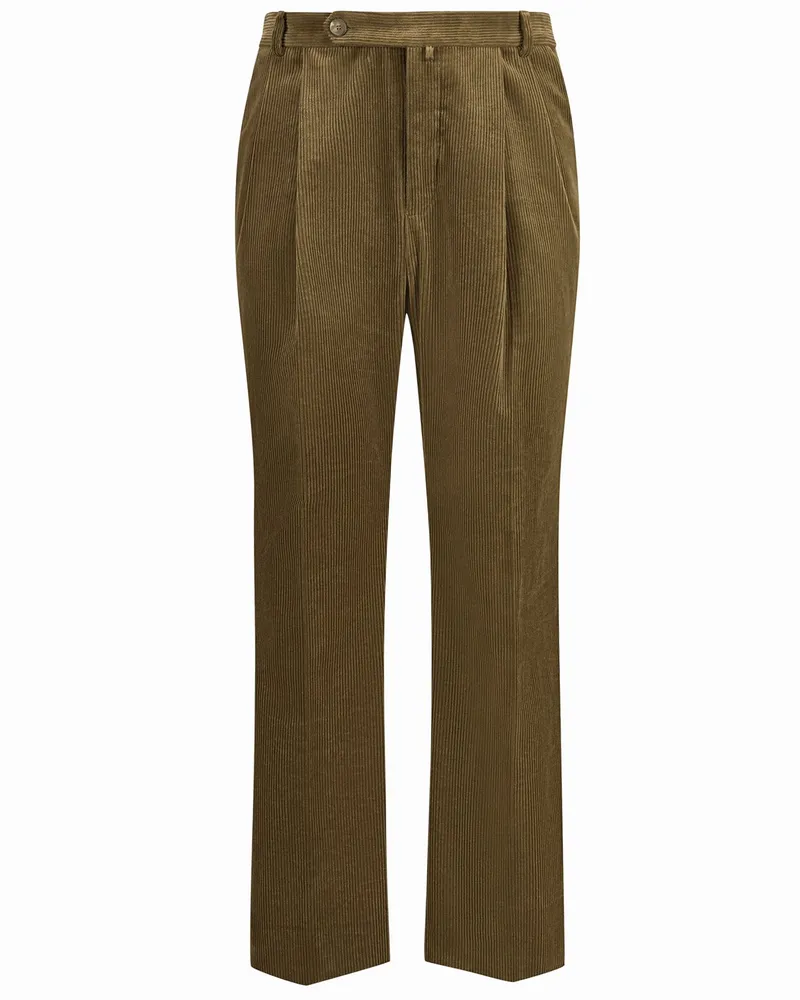 Gottseidank Cordhose Anderl mit 2 Bundfalten, Regular in Beige