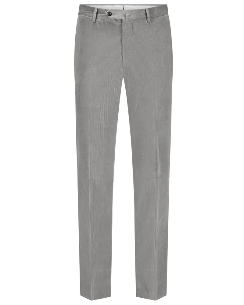 PT TORINO Cordhose mit Stretchanteil, Slim Fit in Silber