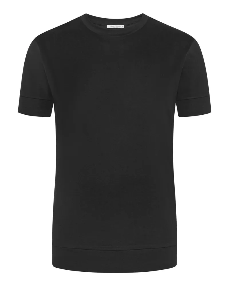 Stefan Brandt T-Shirt aus feinem Urpima Sea Island® Baumwolljersey in Schwarz