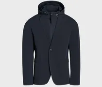 4-Way Stretch-Sakko mit heraustrennbarer Kapuzenblende in