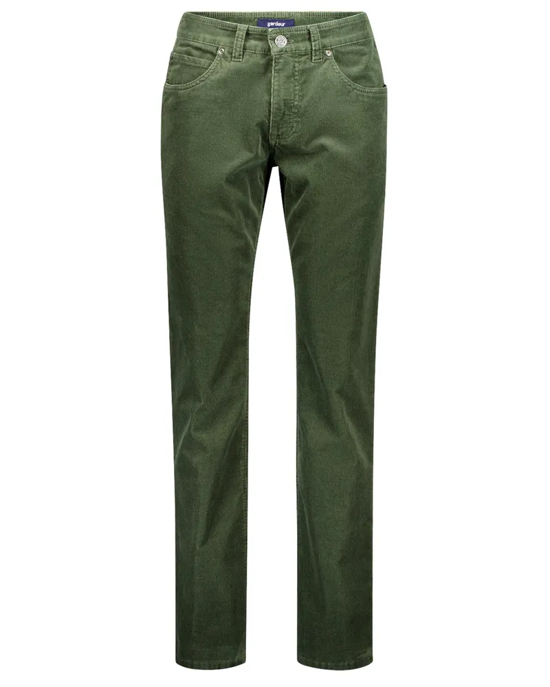 Atelier GARDEUR 5-Pocket Cordhose Bill mit Stretchanteil, Modern Fit in Grün