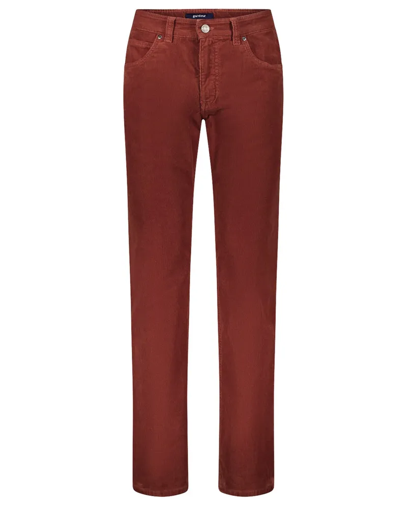 Atelier GARDEUR 5-Pocket Cordhose Bill mit Stretchanteil, Modern Fit in Rostrot