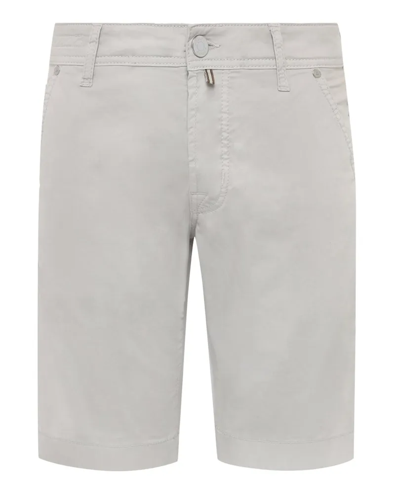 Jacob Cohën 5 Pocket-Bermuda-Shorts aus einem soften Baumwollmischgewebe in Hellgrau