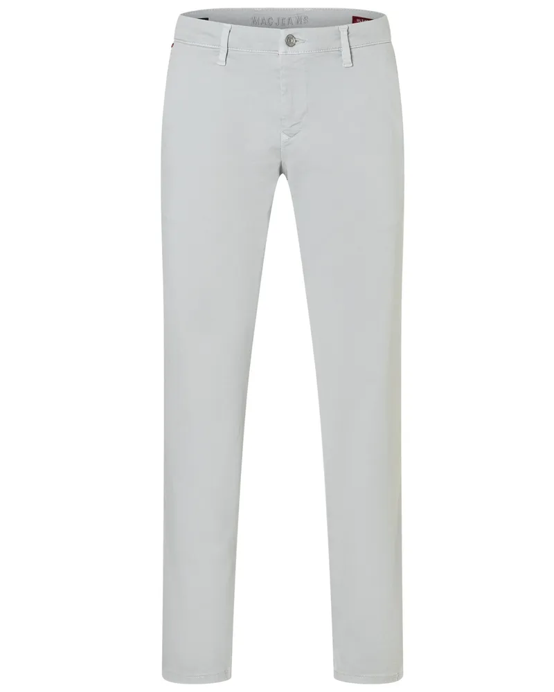 MAC Jeans Stretch-Chino Driver Pants aus einem Baumwoll-Mix, Modern Fit in Hellgrau