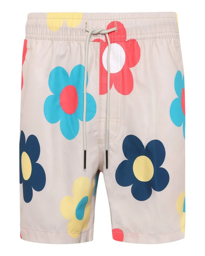 OAS Schnelltrocknende Badeshorts mit Blumen-Print in Multicolor