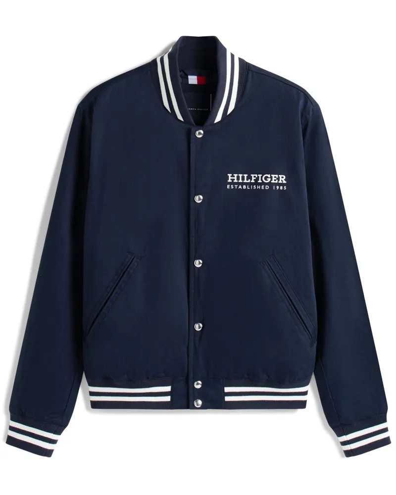 Tommy Hilfiger Bomberjacke Varsity mit rückseitiger Stickerei in Marine