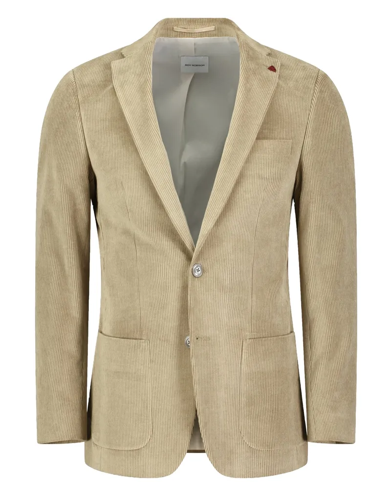 Roy Robson Anzugsakko in Cord-Qualität mit Stretch, Slim Fit in Beige