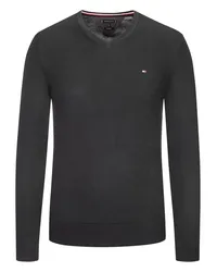 Tommy Hilfiger Pullover mit V-Ausschnitt Schwarz