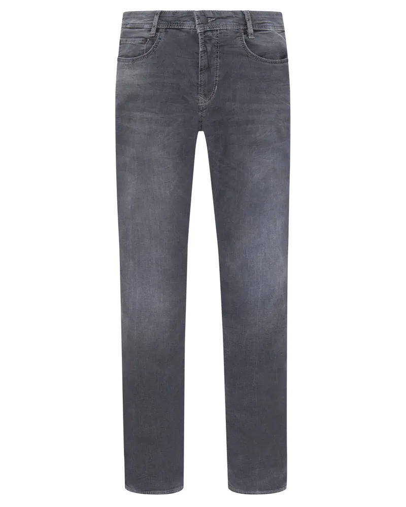 MAC Jeans Softe Jog'n Jeans in Used-Optik, Modern Fit in Grau