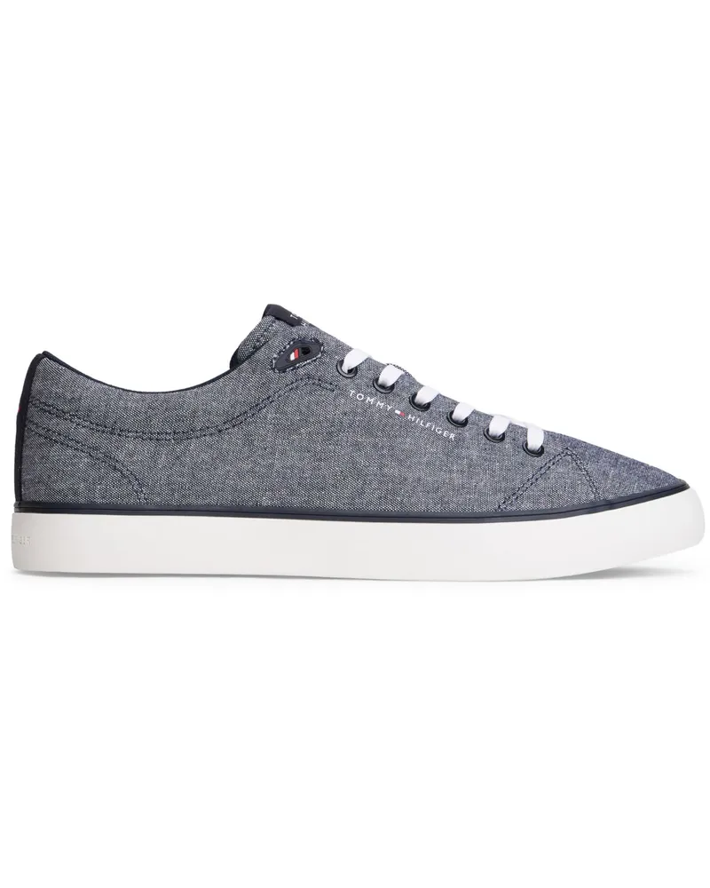Tommy Hilfiger Sneaker aus einem Textil-Canvas mit Label-Schriftzug in Denim