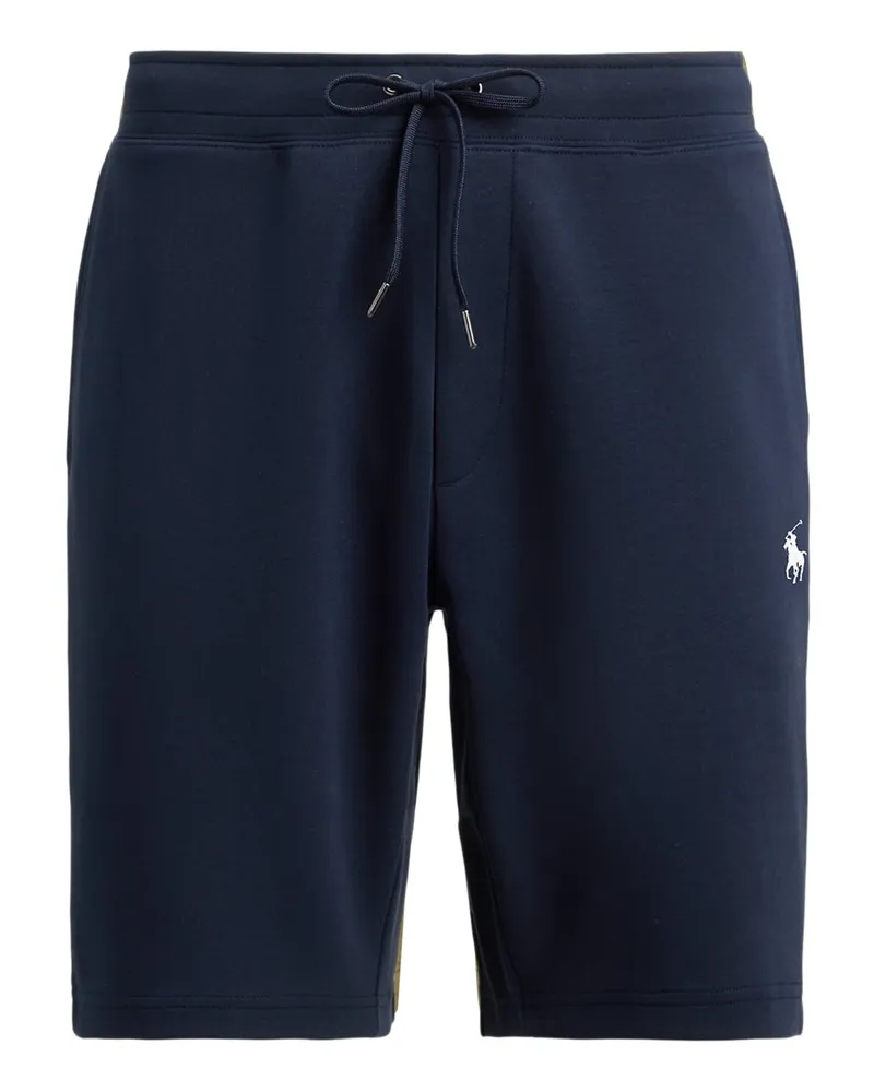Ralph Lauren Sweatshorts aus einem Baumwoll-Mix mit Logo-Stickerei in Marine