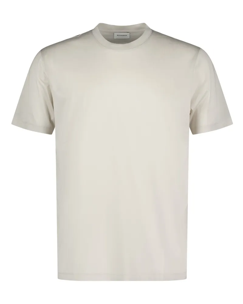 Roy Robson Leichtes T-Shirt aus softem Baumwolljersey in Offwhite