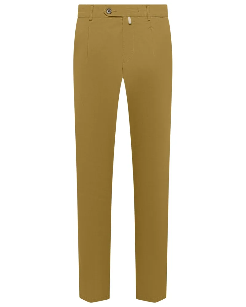 Meyer Hosen 5 Pocket-Hose Milano mit Lyocell-Anteil in Messing