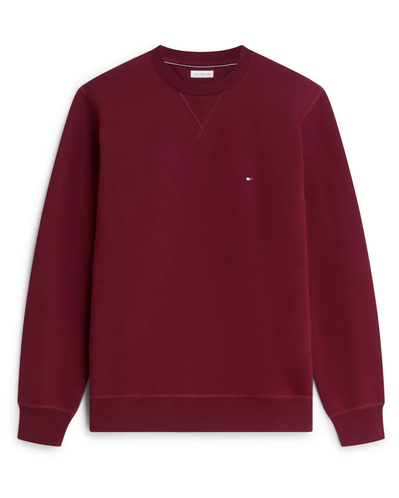 Tommy Hilfiger Softes Sweatshirt aus einem Baumwollgemisch in Bordeaux