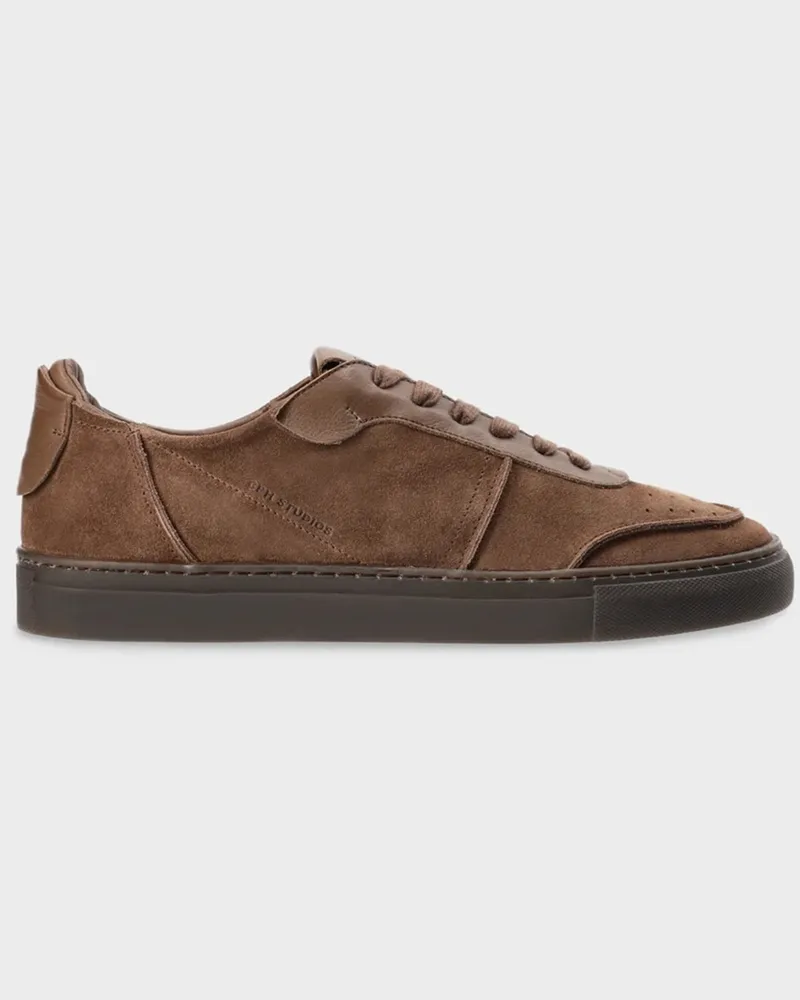 Copenhagen Sneaker im Retro-Look aus Velours- und Glattleder in Hellbraun