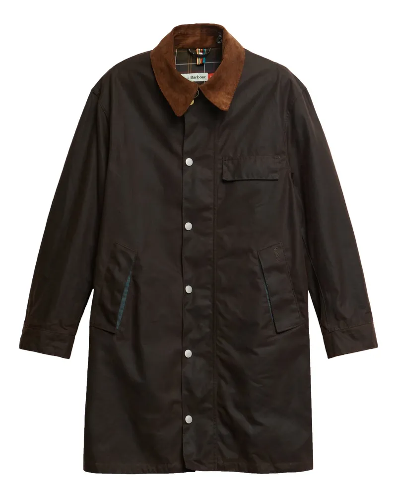 Barbour Paul Smith loves Barbour Wachsjacke Beetson mit Cordkragen in Braun