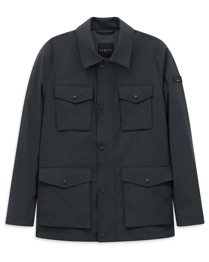 Bugatti Leichtes Stretch-Fieldjackett aus FlexCity-Serie in Marine