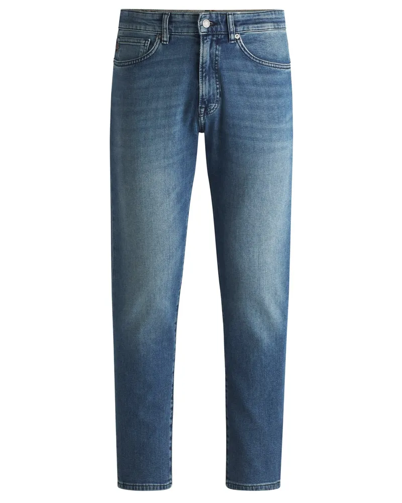 HUGO BOSS Jeans Onyx mit Stretchanteil, Slim Taper in Blau