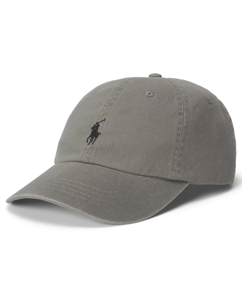 Ralph Lauren Cap aus Baumwolle mit gesticktem Logo-Aufnäher in Grau