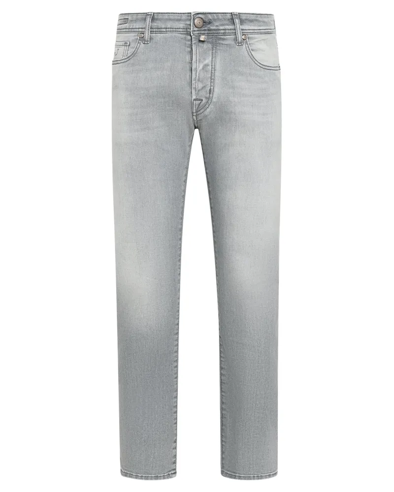Jacob Cohën Softe Jeans Bard in dezenter Waschung, Regular Slim in Hellgrau