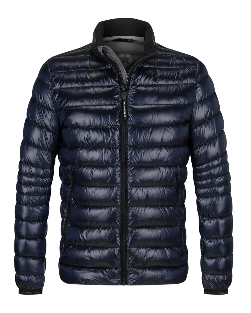 Milestone Steppjacke in glänzender Optik mit SORONA®AURA-Isolierung in Marine