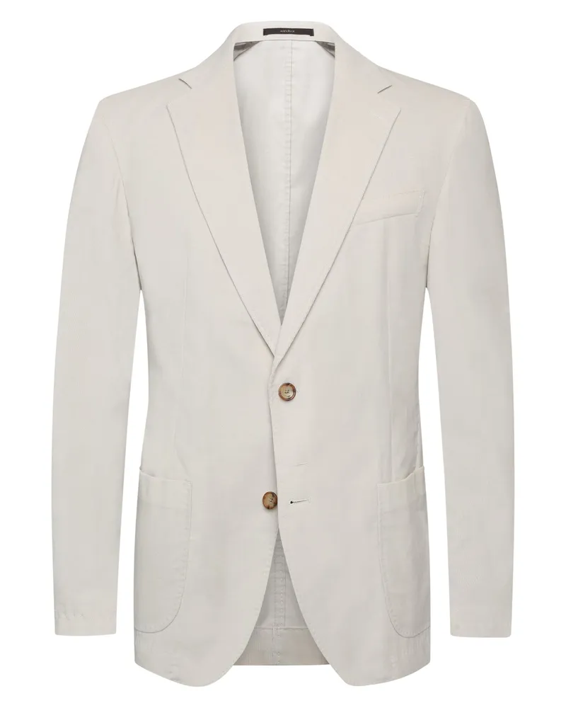 windsor. Anzugsakko aus softem Baumwoll-Feincord, Shaped Fit in Offwhite