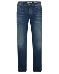 Replay Hyperflex Stretch-Jeans Anbass in Washed-Optik, Slim Fit Graublau