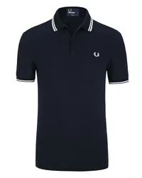 Fred Perry Poloshirt mit Kontraststreifen Marine