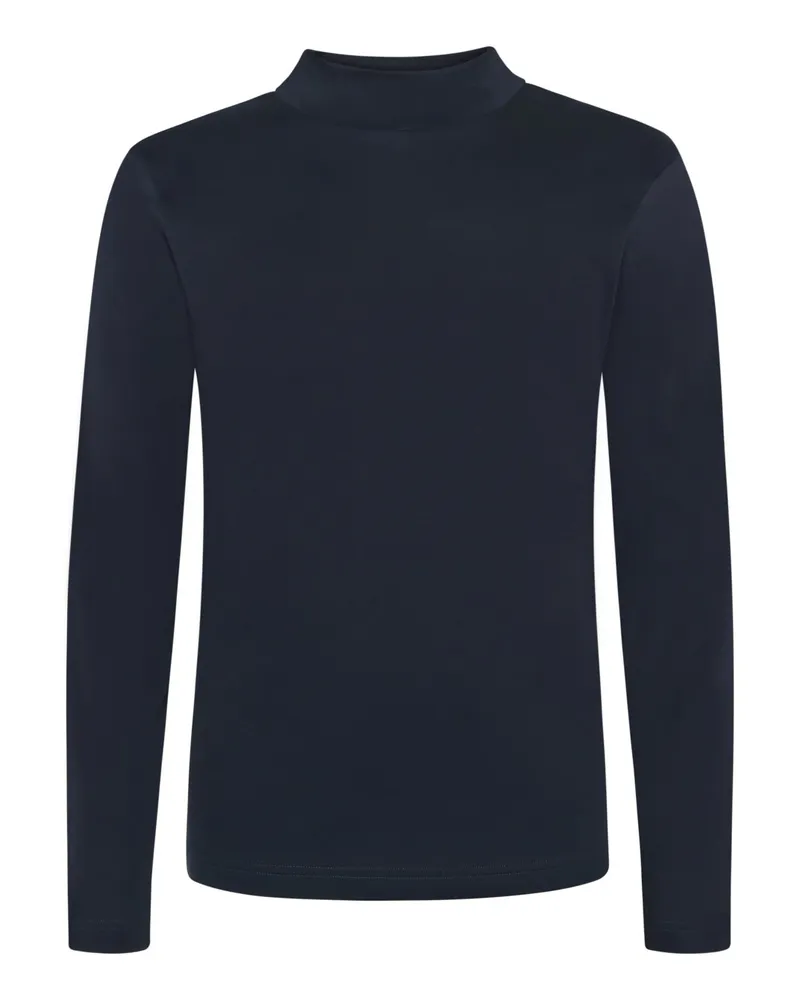 Stefan Brandt Leichtes Rollkragen-Sweatshirt aus Pima-Baumwolle in Marine