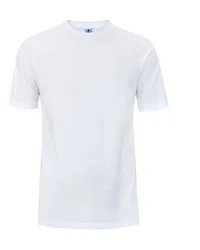 Ragman Doppelpack Rundhals T-Shirt, Classic Fit Weiß