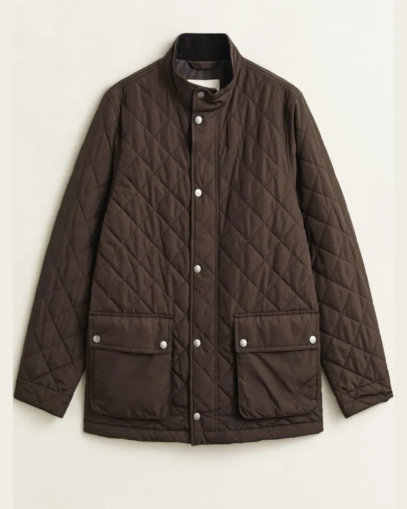 Gant Leichte Steppjacke aus recyceltem Material, Regular Fit in Braun