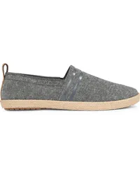 Tommy Hilfiger Espadrilles aus Canvas mit Gummisohle Schwarz