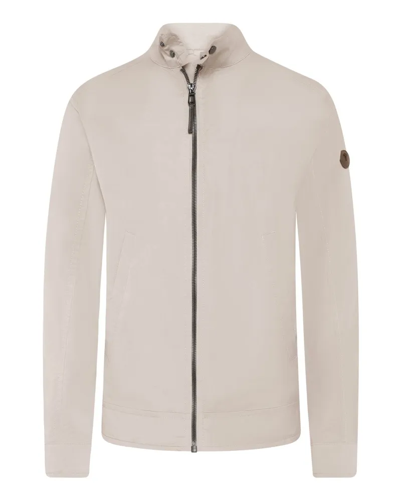 JOOP! Leichter Blouson Vincente aus Microfaser mit Logo-Emblem in Beige