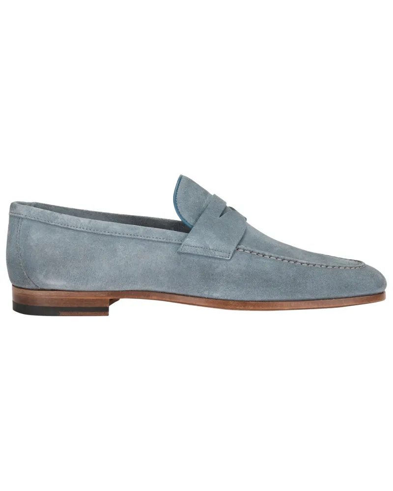 Magnanni Penny Loafer aus Veloursleder in Hellblau