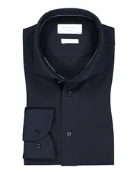 Profuomo Hemd in Jersey-Qualität,  Slim Fit Marine