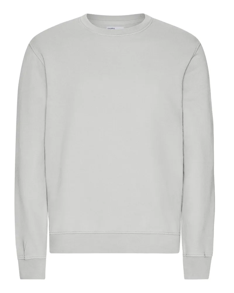 COLORFUL STANDARD Sweatshirt aus Bio-Baumwolle in Washed-Optik in Hellgrau