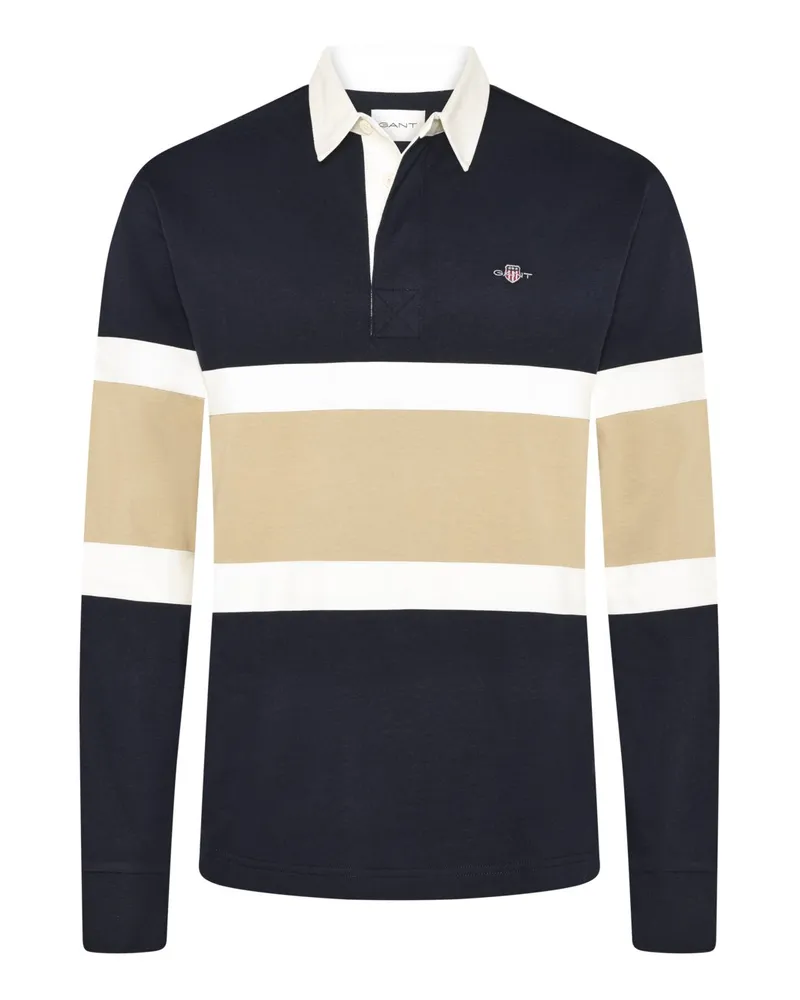 Gant Sweatshirt mit gesticktem Logo auf der Brust in Marine