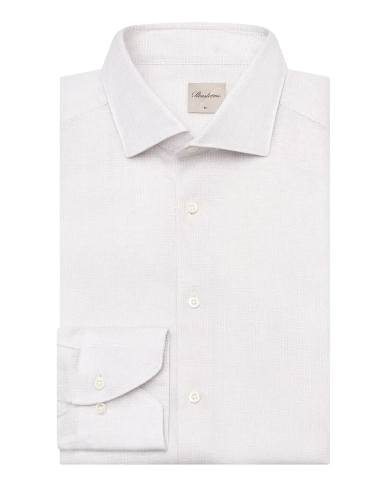 Stenströms Businesshemd aus einem Leinen-Lyocell-Mix, Regular Fit in Grau