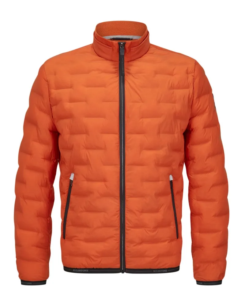 Milestone Leichte Steppjacke MSHopper aus Microfaser mit Sorona®-Füllung in Orange