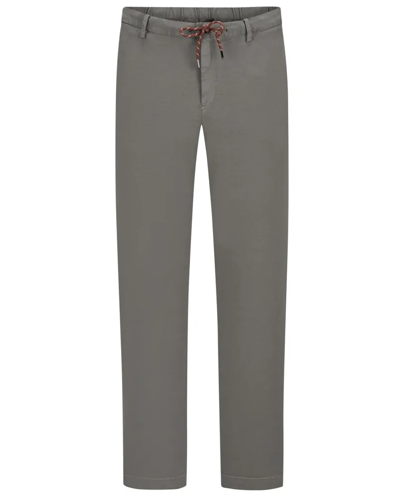 Alberto Chino mit Stretchanteil und TENCEL™, Slim Fit in Khaki