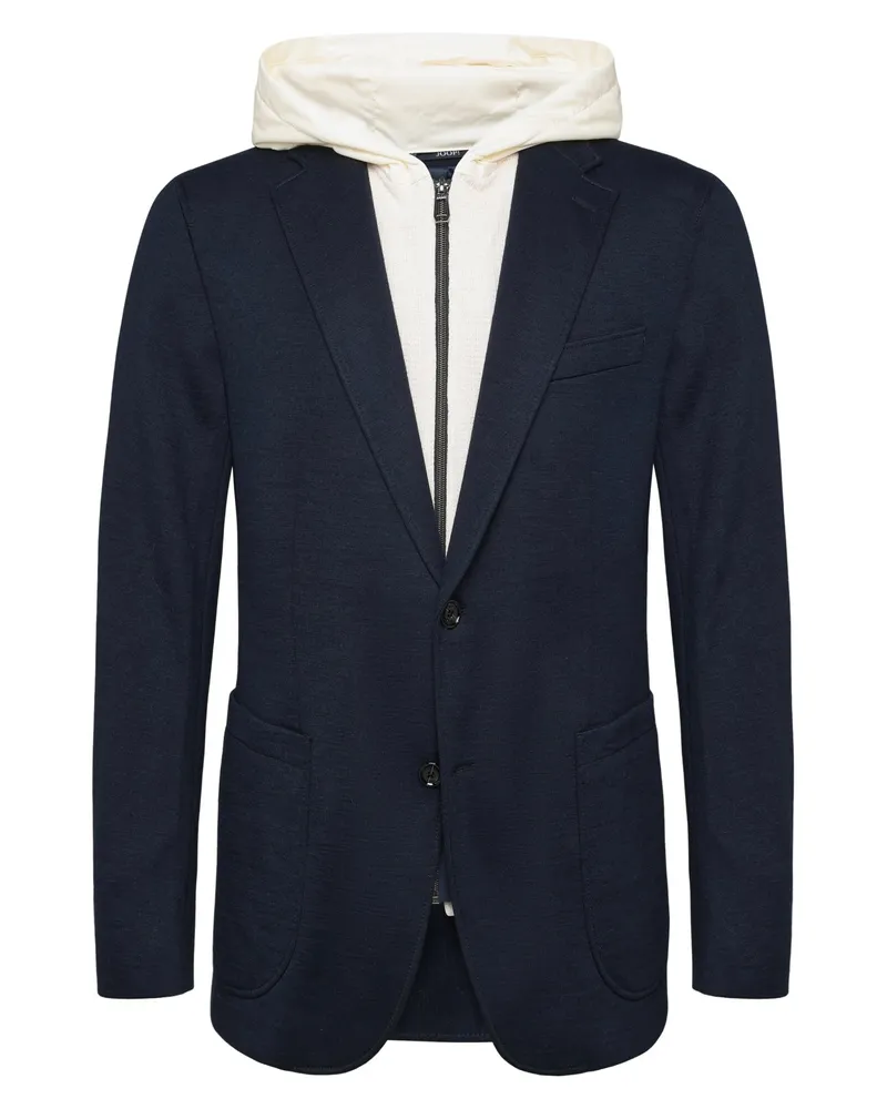 JOOP! Hybrid-Sakko mit heraustrennbarer Hoodie-Blende in Marine