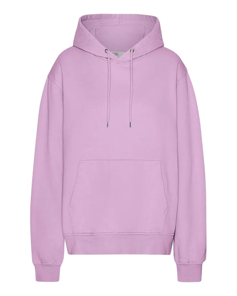 COLORFUL STANDARD Softer Hoodie aus Bio-Baumwolle in Washed-Optik in Rosenrot