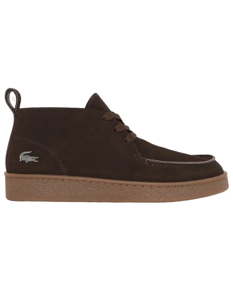Lacoste Sneaker Baseshot Chukka mit Steppnaht und Zuglasche in Dunkelbraun