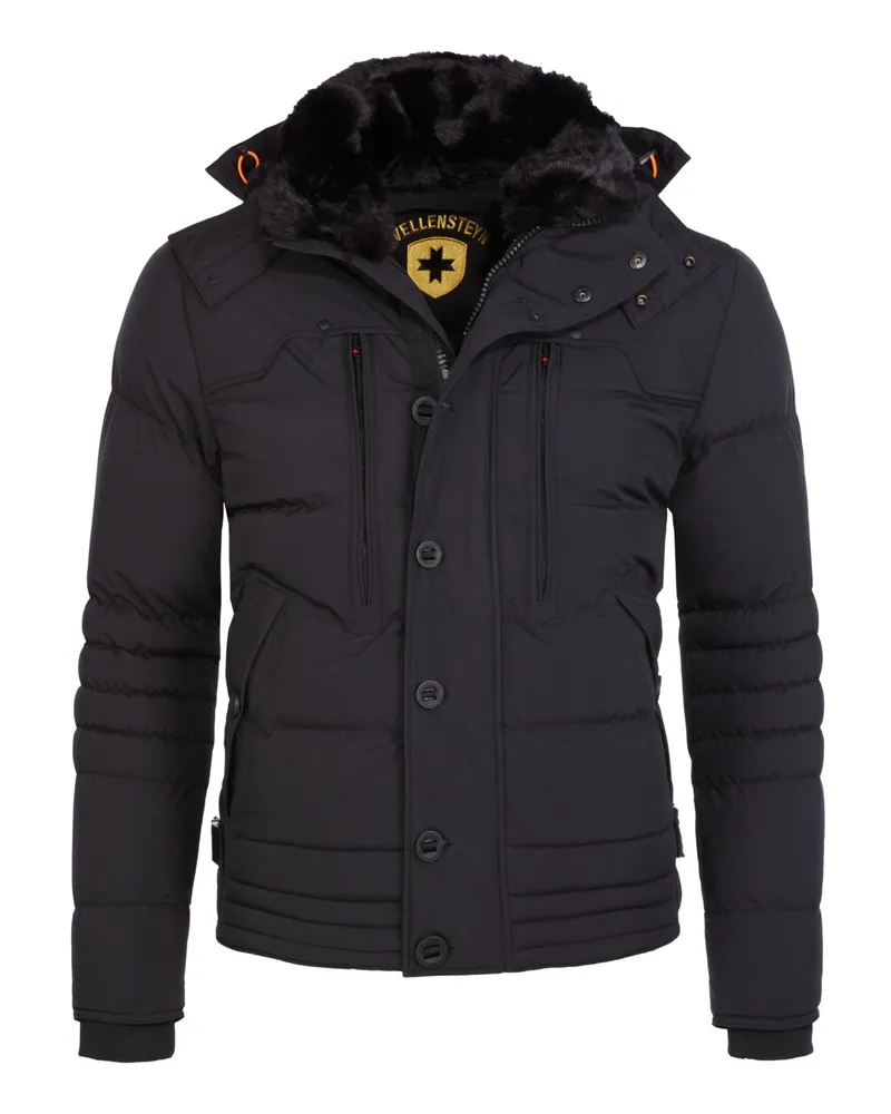 Wellensteyn Wattierter Steppparka Starstream mit verlängerter Rückenpartie in Schwarz