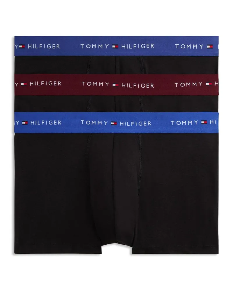 Tommy Hilfiger 3er-Pack Boxer Trunks mit Stretch und Label-Bund in Schwarz