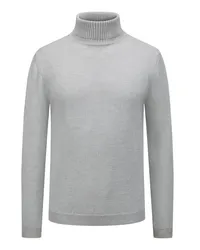 Daniele Fiesoli Rollkragenpullover aus Merinowolle Silber