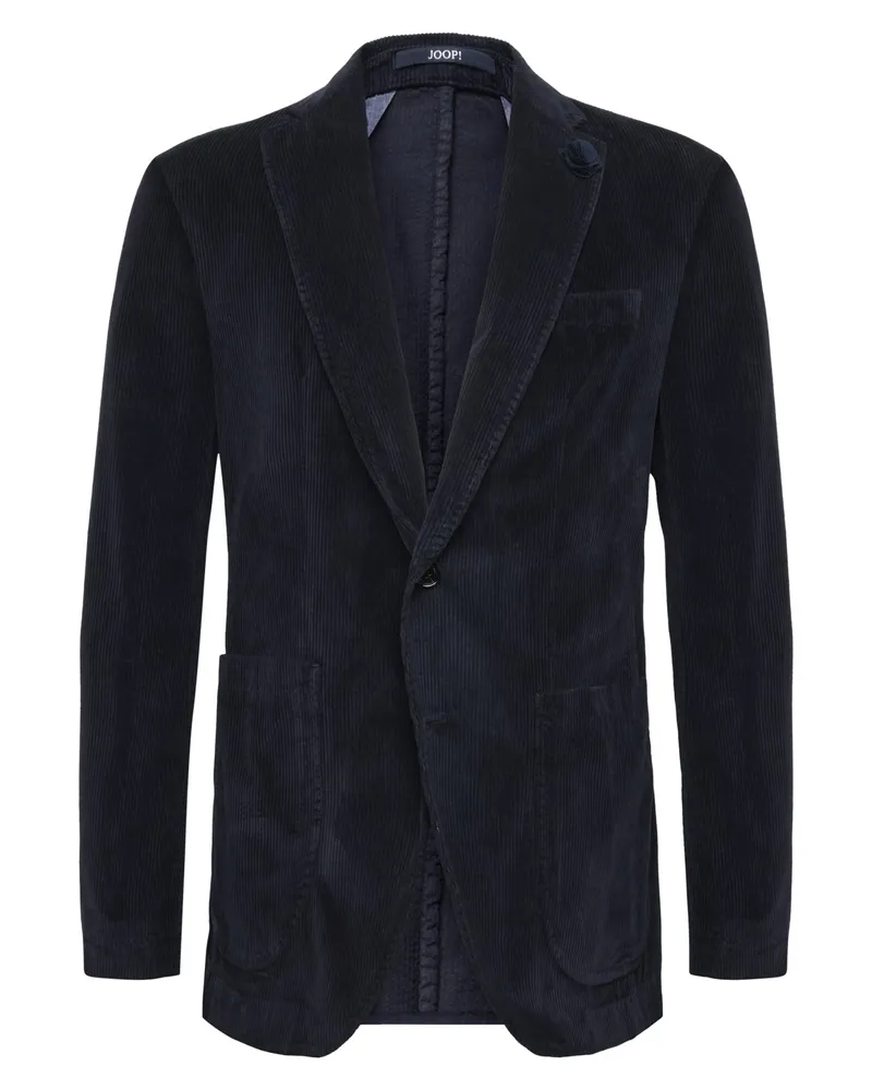 JOOP! Teilgefüttertes Cord-Sakko mit Lyocell und Stretch, Slim Fit in Marine
