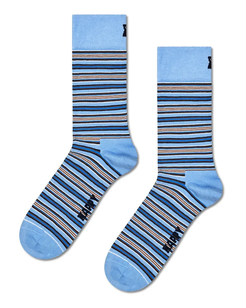 Happy Socks Socken mit Streifen und Stretch in Hellblau