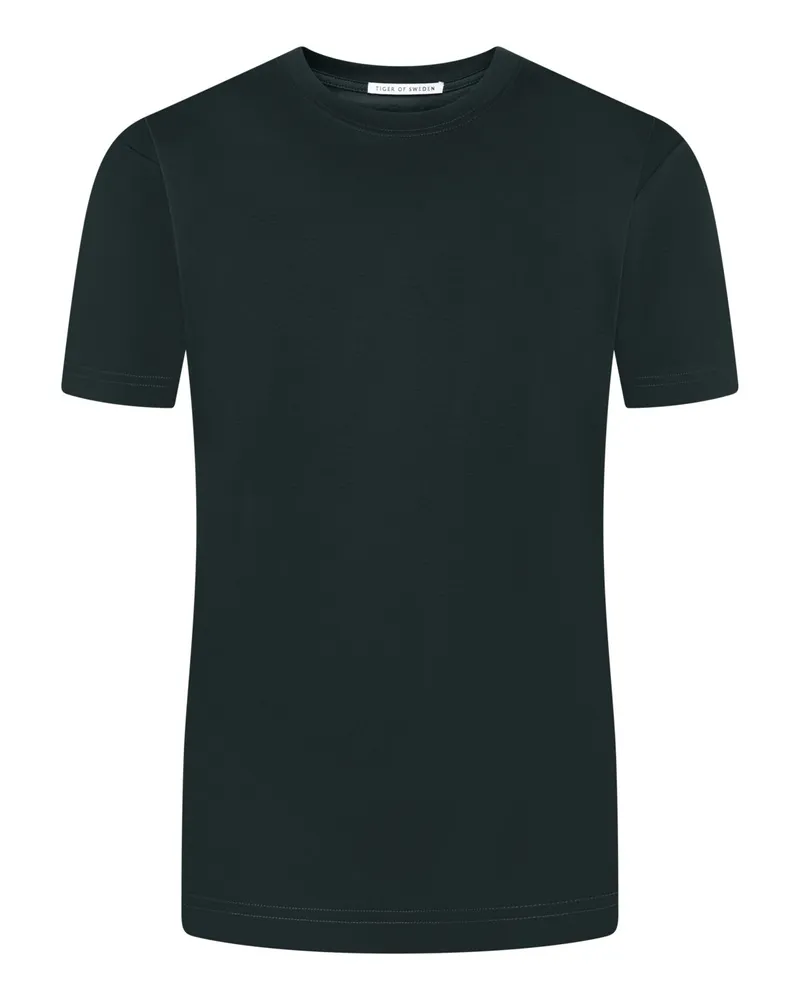 Tiger of Sweden Rundhals-T-Shirt aus merzerisierter Baumwolle in Tanne